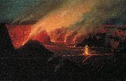 Lionel Walden Volcano Sweden oil painting artist